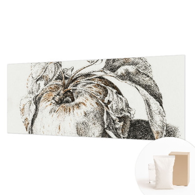 Papel mural texturado decorativo con estampado de hojas de manzano