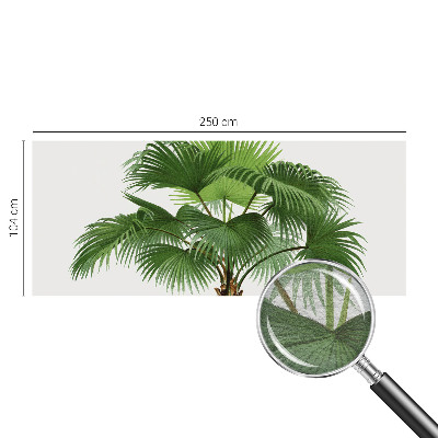 Mural de pared con estampado hermoso con motivo de palmera exótica