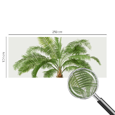 Mural decorativo con diseño de palmera brillante