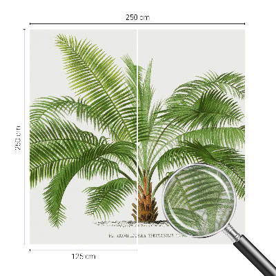 Mural decorativo con diseño de palmera brillante