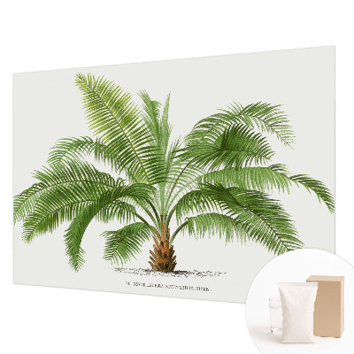 Mural decorativo con diseño de palmera brillante
