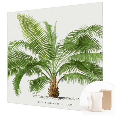 Mural decorativo con diseño de palmera brillante