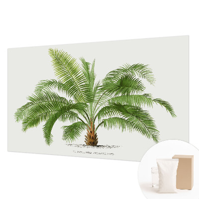 Mural decorativo con diseño de palmera brillante