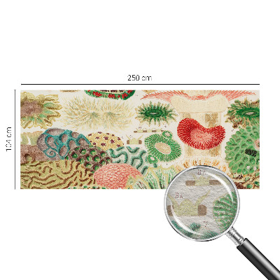 Papel mural con patrón decorativo con formas orgánicas