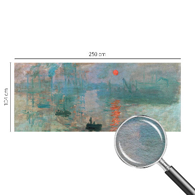 Papel mural texturado decorativo con un motivo de paisaje portuario