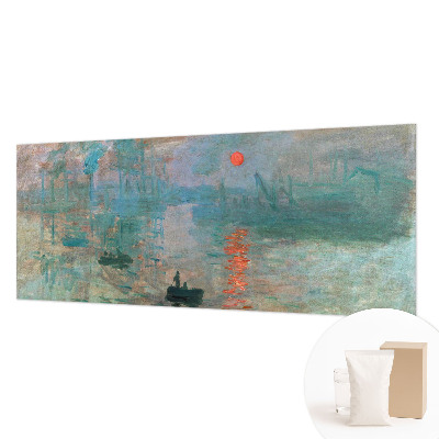 Papel mural texturado decorativo con un motivo de paisaje portuario