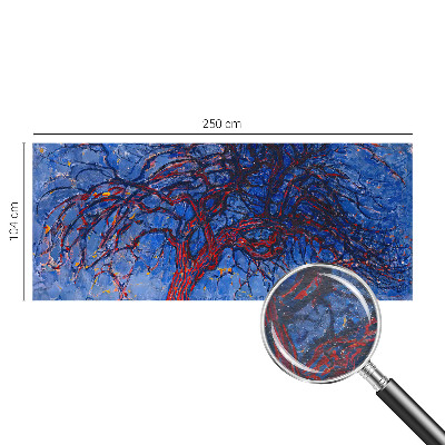 Papel mural texturado decorativo con diseño de árbol