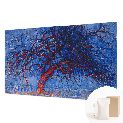 Papel mural texturado decorativo con diseño de árbol