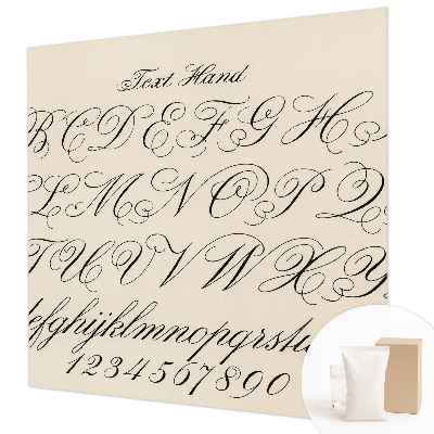 Mural de pared con estampado hermoso con escritura caligráfica