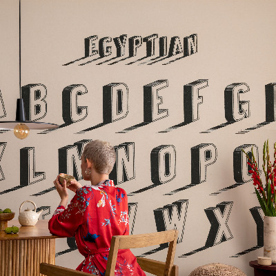 Mural decorativo con ambiente vintage