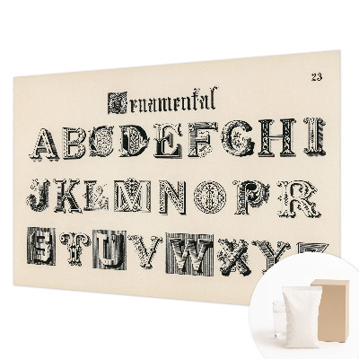 Fotomural decorativo para cabecero de cama con letras decorativas