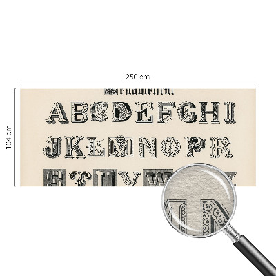 Fotomural decorativo para cabecero de cama con letras decorativas
