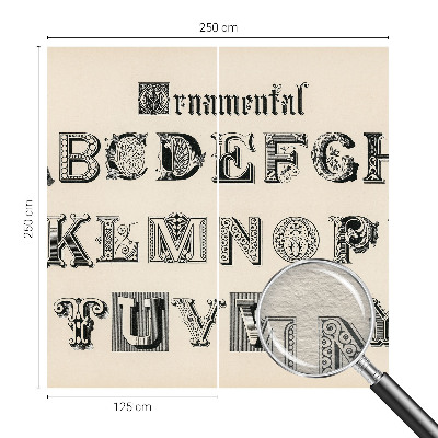 Fotomural decorativo para cabecero de cama con letras decorativas