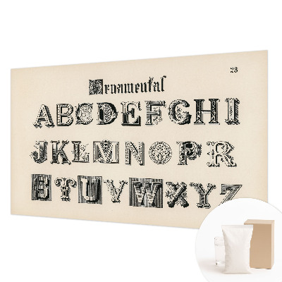 Fotomural decorativo para cabecero de cama con letras decorativas