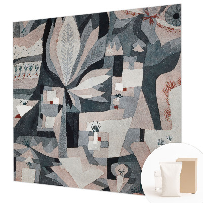 Papel mural texturado decorativo con un motivo de abstracción de la naturaleza