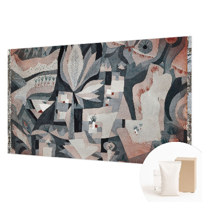 Papel mural texturado decorativo con un motivo de abstracción de la naturaleza