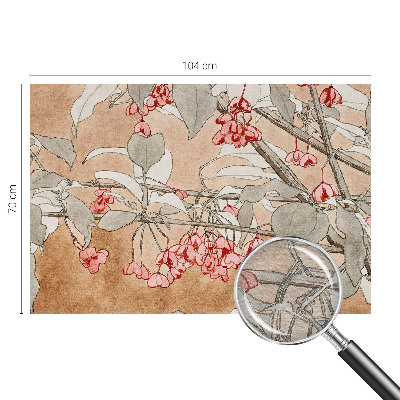 Fotomural decorativo para cabecero de cama con motivo de armonía floral para decorar el dormitorio