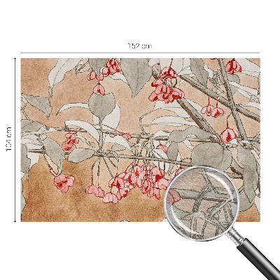 Fotomural decorativo para cabecero de cama con motivo de armonía floral para decorar el dormitorio
