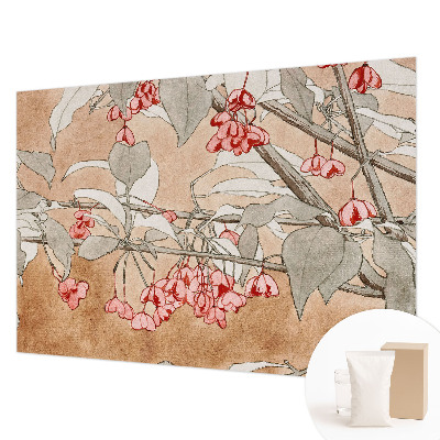 Fotomural decorativo para cabecero de cama con motivo de armonía floral para decorar el dormitorio
