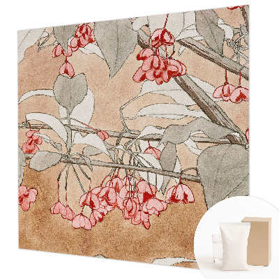 Fotomural decorativo para cabecero de cama con motivo de armonía floral para decorar el dormitorio