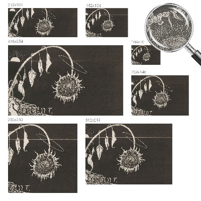 Fotomural decorativo para cabecero de cama con diseño de girasol nostálgico