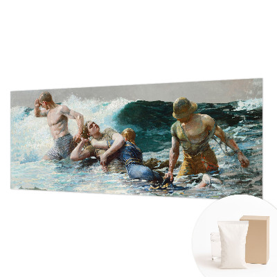 Papel mural con patrón decorativo con motivo de combate naval