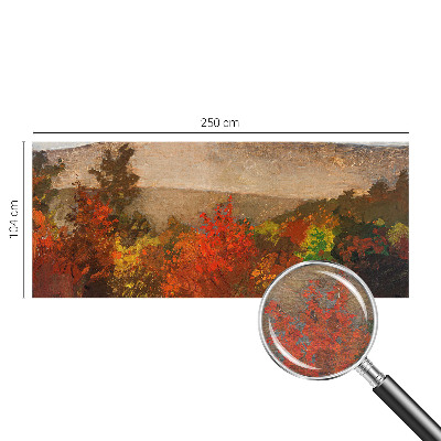 Mural decorativo con motivo de panorama otoñal
