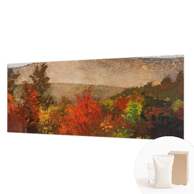 Mural decorativo con motivo de panorama otoñal