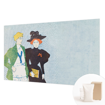 Papel mural con patrón decorativo con diseño de estilo retro