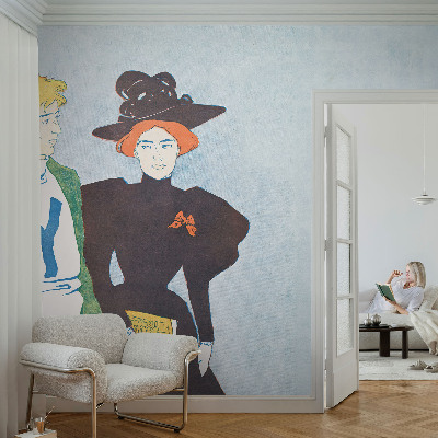 Papel mural con patrón decorativo con diseño de estilo retro