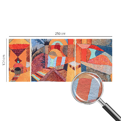 Papel mural texturado decorativo con diseño de mosaico colorido