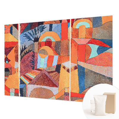 Papel mural texturado decorativo con diseño de mosaico colorido