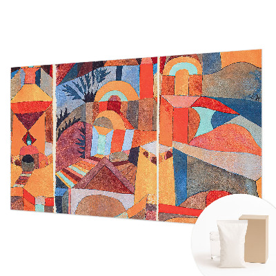 Papel mural texturado decorativo con diseño de mosaico colorido