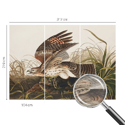Mural de pared con estampado hermoso con diseño «Belleza alada»