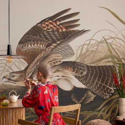 Mural de pared con estampado hermoso con diseño «Belleza alada»