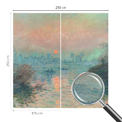 Papel mural texturado decorativo con un diseño 'Crepúsculo atmosférico' para aportar ambiente