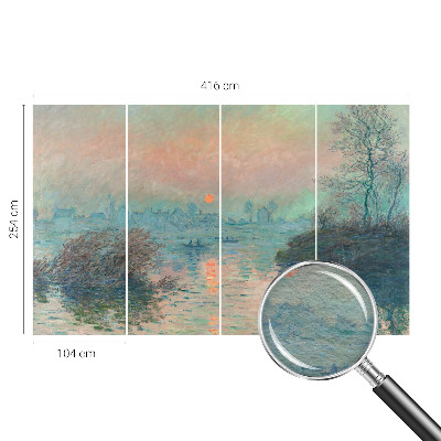 Papel mural texturado decorativo con un diseño 'Crepúsculo atmosférico' para aportar ambiente