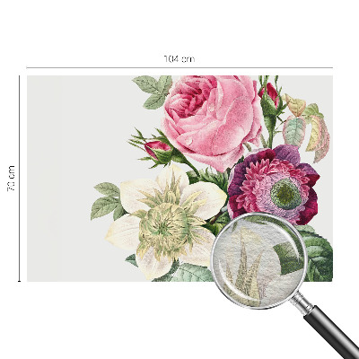 Papel mural con patrón decorativo con un motivo de ramo de flores