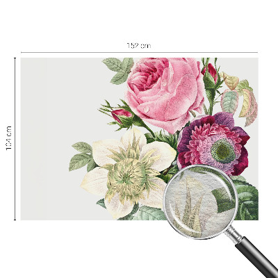 Papel mural con patrón decorativo con un motivo de ramo de flores