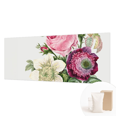 Papel mural con patrón decorativo con un motivo de ramo de flores