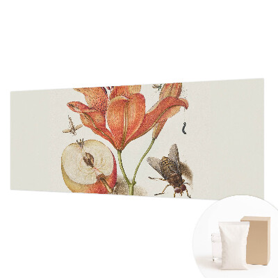 Mural de pared con estampado hermoso con una ilustración botánica