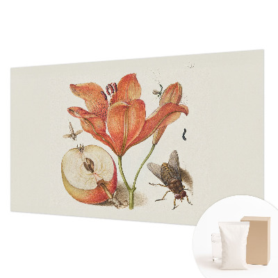 Mural de pared con estampado hermoso con una ilustración botánica