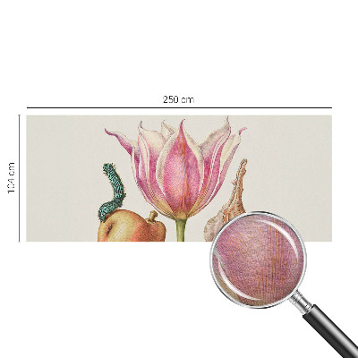 Fotomural decorativo para cabecero de cama con diseño 'Simbiosis natural' para decorar el dormitorio