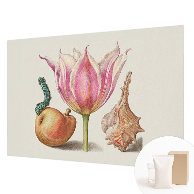 Fotomural decorativo para cabecero de cama con diseño 'Simbiosis natural' para decorar el dormitorio
