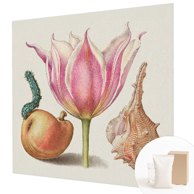 Fotomural decorativo para cabecero de cama con diseño 'Simbiosis natural' para decorar el dormitorio