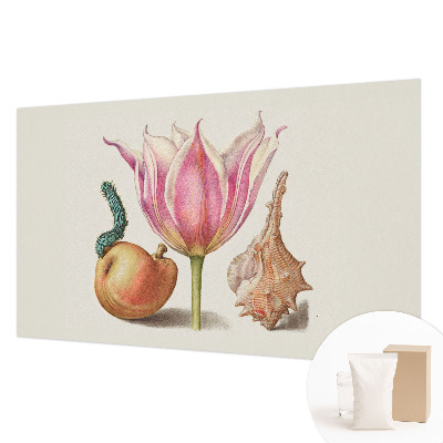 Fotomural decorativo para cabecero de cama con diseño 'Simbiosis natural' para decorar el dormitorio