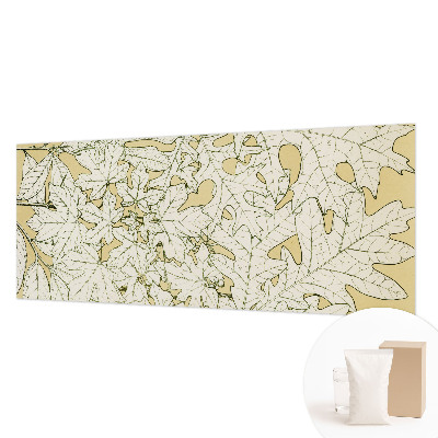 Papel mural con patrón decorativo con diseño de hojas de árbol