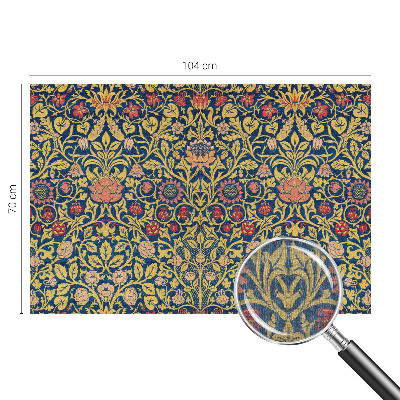 Papel mural texturado decorativo con estampado floral
