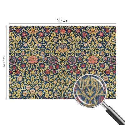 Papel mural texturado decorativo con estampado floral