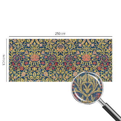 Papel mural texturado decorativo con estampado floral